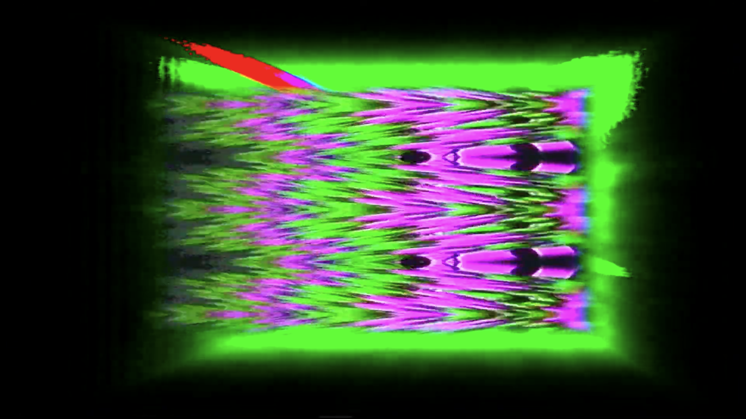 Live distorted video projection